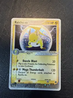 Pokemon TCG Raichu EX Sandstorm Holo Card 98/100 Ultra Rare NM - Image 1