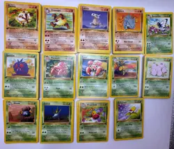 Pokemon Fossil 1st Edition Lot 265 Cards - Image 3
