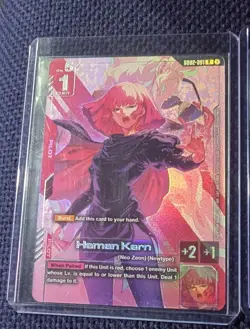 Gundam TCG Haman Karn Newtype Challenge 3 top 4 promo card English - Image 1