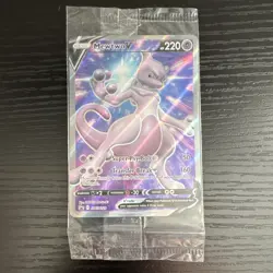 Pokemon Mewtwo V Promo Holo SWSH: Sword & Shield SWSH229 Card Fully Sealed - Image 1