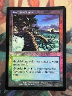 Yavimaya Coast Lightly Played LP FOIL - MTG Magic Apocalypse - Image 1