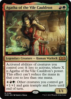 Agatha of the Vile Cauldron [Wilds of Eldraine Prerelease Promos] Foil Near Mint - Image 1