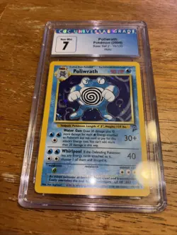 CGC 7 Poliwrath 1999 Base Set 2 15/130 Holo Pokemon Card - Image 3