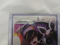 Pokemon Full Art Lusamine Ultra Prism 153/156 Very Good Condition - Image 3