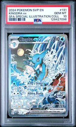 2024 POKEMON SVP EN-SV BLACK STAR PROMO #131 KINGDRA EX PSA 10 - Image 1