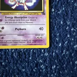 Mewtwo 03/53 Pokemon WOTC Black Star Movie Promo 1999 Lightly Played - Image 5
