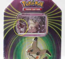 Pokemon Mighty Mysterious Tin TCG 2021 Snorlax Darkrai Mimikyu FACTORY SEALED - Image 2