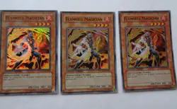 Playset: 3x Flamvell Magician HA01-EN008 (Super Rare, Limited, Light Play / LP) - Image 1