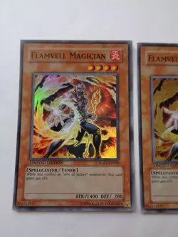 Playset: 3x Flamvell Magician HA01-EN008 (Super Rare, Limited, Light Play / LP) - Image 3