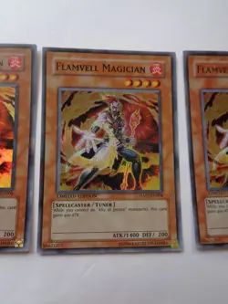 Playset: 3x Flamvell Magician HA01-EN008 (Super Rare, Limited, Light Play / LP) - Image 5