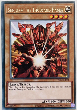 YUGIOH! - Senju of the Thousand Hands -SRL-EN080 - Rare-25'th A.- Unl. Ed - NM/M - Image 1