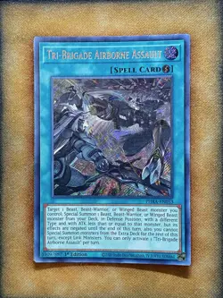 Yugioh Tri-Brigade Airborne Assault PHRA-EN053 Secret Rare 1st Ed NM - Image 1