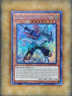 Yugioh Rafale, Champion Fur Hire DASA-EN023 Secret Rare 1st Ed NM - Image 1