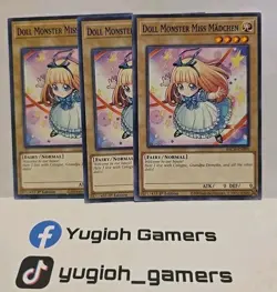 YUGIOH DOLL MASTER MISS MADCHEN X3 COMMON BACH 1ST EDITION LIGHT PLAYED - Image 1