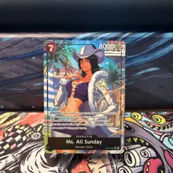 Ms. All Sunday (Alternate Art) OP14-084 The Azure Sea's Seven One Piece Foil NM - Image 1