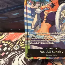 Ms. All Sunday (Alternate Art) OP14-084 The Azure Sea's Seven One Piece Foil NM - Image 4