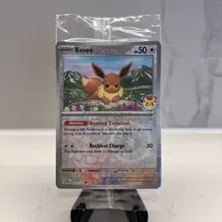 Eevee Pokemon Day Stamp Prismatic Evolutions Set TCG Card 074/131 Sealed - Image 1