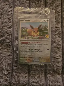 Pokemon Day Eevee Promo Card 074/131 Stamped Sealed 2025 Prismatic Evolutions - Image 1