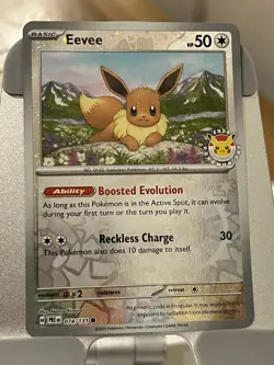 Eevee 074/131 Pokemon Day 2025 | Stamped Promo Card | Prismatic Evolutions - Image 1