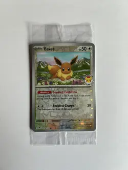 Eevee 074/131 Pokemon Day 2025 - Stamped Sealed Promo Card Prismatic Evolutions - Image 1
