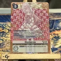 Digimon Card Game Homeros BT24-102 SEC Foil Time Stranger Secret Rare - Image 1