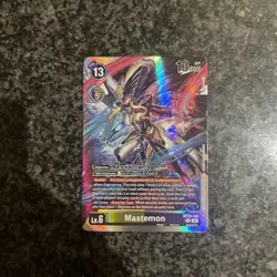 BT23-102 Mastemon : Secret Rare Digimon Card : BT23: Hackers’ Slumber - Image 1