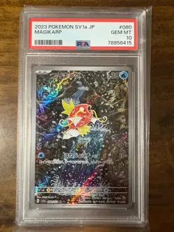 Magikarp 080/073 Sv1a: Triplet Beat Holo Art Rare (Japanese) - PSA 10 Gem Mint - Image 2
