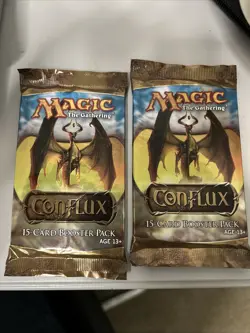 2x Conflux Booster Packs MtG Factory Sealed Magic The Gathering 15 Cards Ea. - Image 1