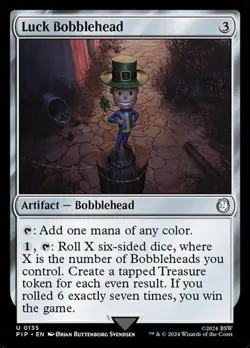 Luck Bobblehead - Foil PIP NM MTG - Image 1