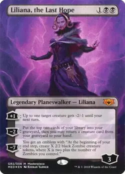 Liliana, the Last Hope - Foil Extended Art Mythic Edition NM MTG - Image 1