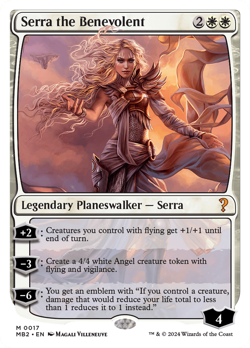 Serra the Benevolent (White Border) [Mystery Booster 2] Magic MTG - Image 1
