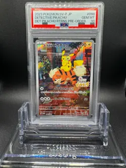 Pokemon Card Japanese Detective Pikachu 098/SV-P PSA 10 GEM MINT Pre-Order Promo - Image 2