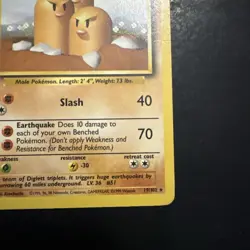 Dugtrio 019/102 Base Set unlimited vintage pokemon non-holo rare WotC 1999 - Image 4