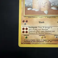 Dugtrio 019/102 Base Set unlimited vintage pokemon non-holo rare WotC 1999 - Image 5