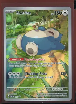 Snorlax Full Art Holo Black Star Promo NM SVP 051 Scarlet Violet 151 Pokemon - Image 1