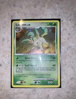 Pokemon TCG Leafeon Holo 7/100 Diamond & Pearl Majestic Dawn HP/DMG - Image 1
