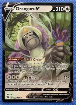 Oranguru V 133/189 Swsh10: Astral Radiance Ultra Rare Holo English Pokemon TCG - Image 1