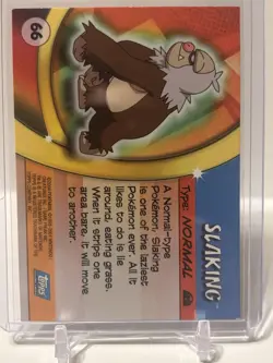 Slaking #66 - Foil -[NM]- Topps Pokemon Advanced Challenge - Image 2