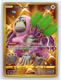 Oranguru (Secret) 199/185 - Pokemon Vivid Voltage - Secret Rare Holo - NM - Image 1