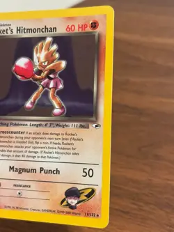 Rocket's Hitmonchan 011/132 Gym Heroes Holo NM Condition Pokemon TCG - Image 3