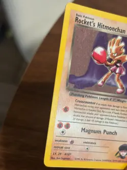 Rocket's Hitmonchan 011/132 Gym Heroes Holo NM Condition Pokemon TCG - Image 4