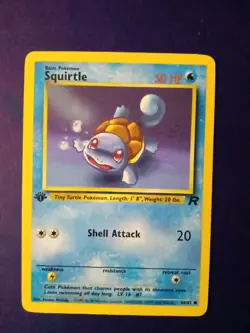 Pokemon TCG Squirtle Team Rocket 68 Regular 1st Edition Common - Image 1