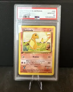 PSA 10 | Glumanda 46/102 | Base Set | 1 Edition | Pokemon TCG - Image 1
