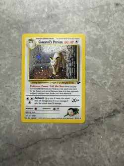 Pokemon TCG Giovanni's Persian 8/132 Gym Challenge Holo Rare Unlimited - Image 1