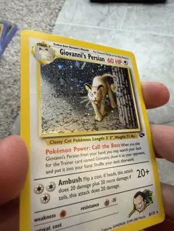 Pokemon TCG Giovanni's Persian 8/132 Gym Challenge Holo Rare Unlimited - Image 3