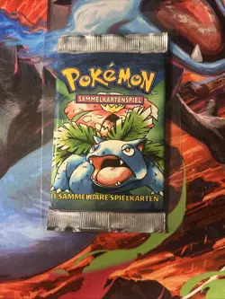 (Venusaur) Pokemon GERMAN Base Set Unlimited Booster Pack - Factory Sealed - Image 1