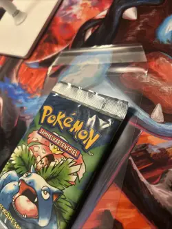 (Venusaur) Pokemon GERMAN Base Set Unlimited Booster Pack - Factory Sealed - Image 3