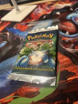(Venusaur) Pokemon GERMAN Base Set Unlimited Booster Pack - Factory Sealed - Image 4