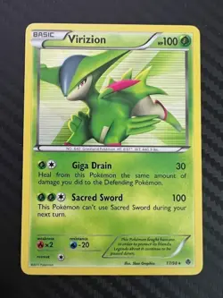 Pokemon TCG Virizion 17/98 Emerging Powers Holo VLP - Image 1