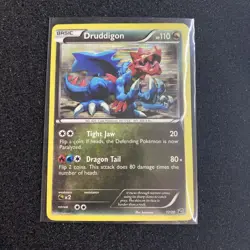2012 Pokemon Black and White Dragon Vault #17 Druddigon, Holo,HP - Image 1